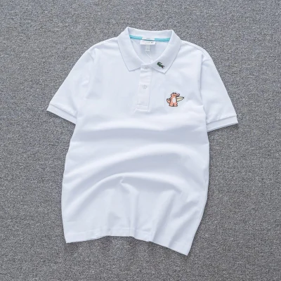 Поло Lacoste Beach Crocodile "White" фото № 2