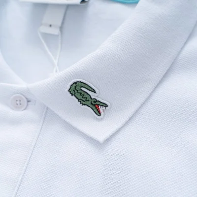 Поло Lacoste Beach Crocodile "White" фото № 4