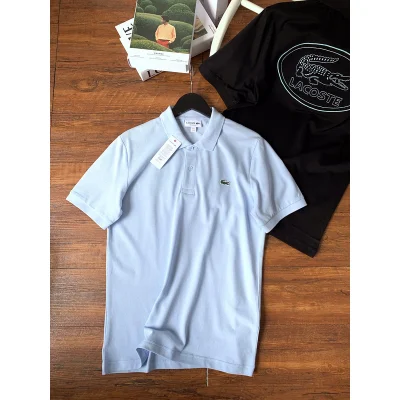 Поло Lacoste Very Small Crocodile Logo "Blue" фото № 2