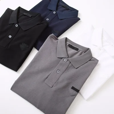 Поло Prada Brand Patch "Gray" фото № 3 Поло Prada Brand Patch "Gray" фото № 3