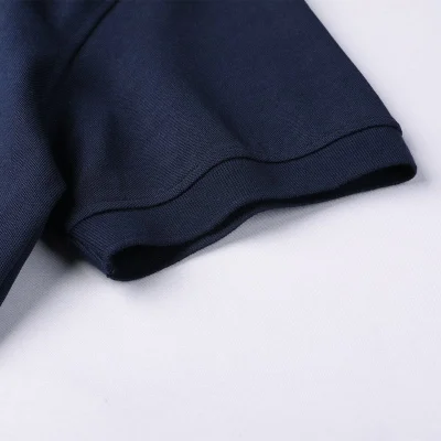 Поло Zegna Solid Color With Logo "Blue/Black" фото № 6