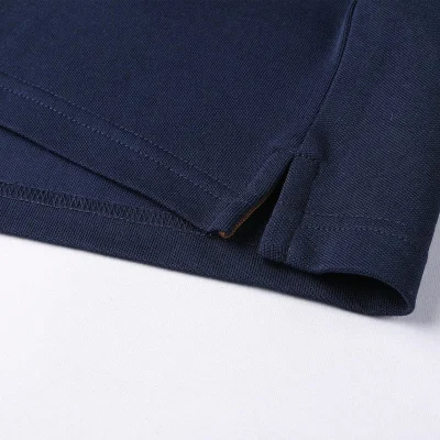 Поло Zegna Solid Color With Logo "Blue/Black" фото № 2