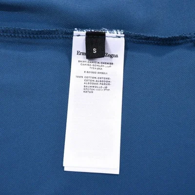 Поло Zegna With Small Logo Brand "Blue" фото № 9