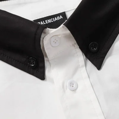 Рубашка Balenciaga With The Logo In The Center "Black/White" фото № 4