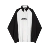 Рубашка Balenciaga With The Logo In The Center "Black/White"