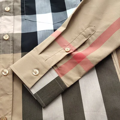 Рубашка Burberry Basic Style "Brown" фото № 6