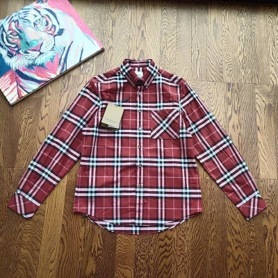 Рубашка Burberry Usual "Red" фото № 2