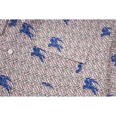 Рубашка Burberry With Logo Print "Pink" фото № 4