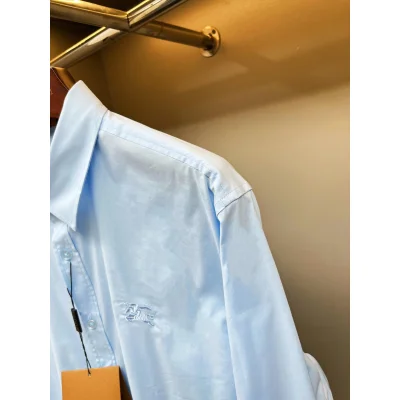 Рубашка Burberry Clear Frontisde Print Horse And Warrior "Blue" фото № 4