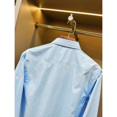 Рубашка Burberry Clear Frontisde Print Horse And Warrior "Blue" фото № 6