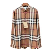 Рубашка Burberry Print Allsides Red And Contrast Lines "Brown"