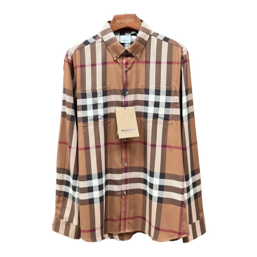 Рубашка Burberry Print Allsides Red And Contrast Lines "Brown"