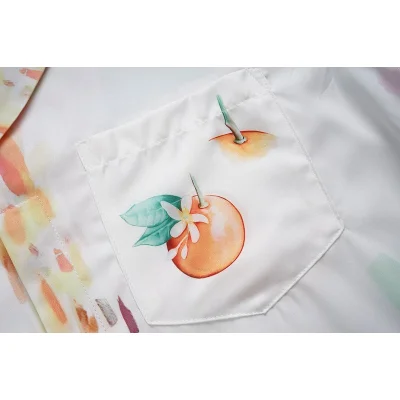 Рубашка Casablanca Tangerine Print "White" фото № 4