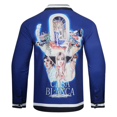 Рубашка Casablanca Love Triangle "Blue" фото № 3 Рубашка Casablanca Love Triangle "Blue" фото № 3