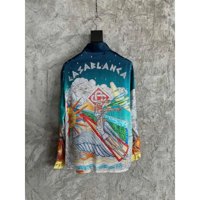 Рубашка Casablanca The Greek God "Green" фото № 2