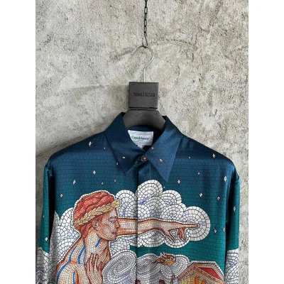 Рубашка Casablanca The Greek God "Green" фото № 3