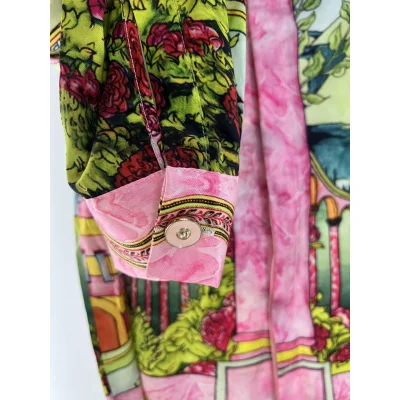 Рубашка Casablanca Pink Columns Mountains Plants "Pink" фото № 6