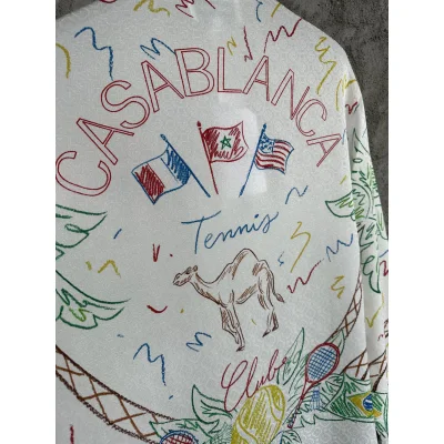 Рубашка Casablanca Three Flags Tennis Camel "White" фото № 8