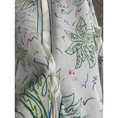 Рубашка Casablanca Three Flags Tennis Camel "White" фото № 4