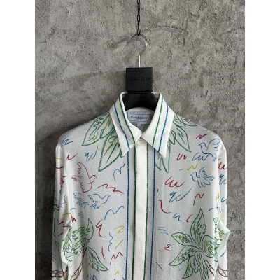 Рубашка Casablanca Three Flags Tennis Camel "White" фото № 2