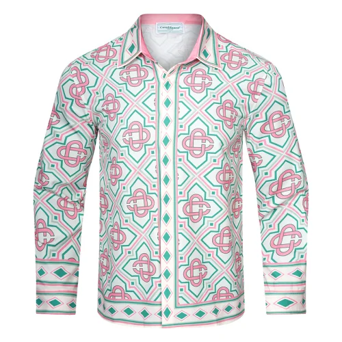 Рубашка Casablanca Unusual Patterns Of The Brand "Pink/White"