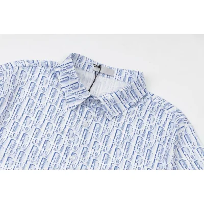 Рубашка Christian Dior Branded "Blue/White" фото № 2