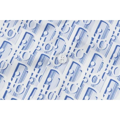 Рубашка Christian Dior Branded "Blue/White" фото № 8