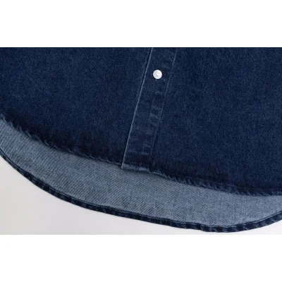 Рубашка Christian Dior Front White Logo Couture "Blue" фото № 6