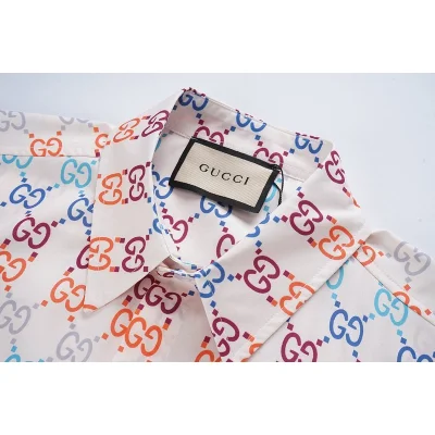 Рубашка Gucci Coloured Chained Letters "White" фото № 8 Рубашка Gucci Coloured Chained Letters "White" фото № 8