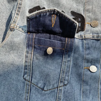 Рубашка Gucci Denim With Pockets "Blue" фото № 6
