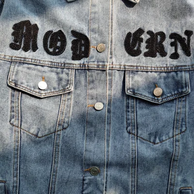 Рубашка Gucci Denim With Pockets "Blue" фото № 5