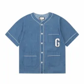 Рубашка Gucci With V-Neck "Blue"