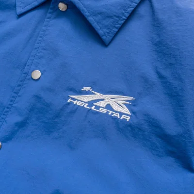 Рубашка Hellstar Face And Star Back "Blue" фото № 3 Рубашка Hellstar Face And Star Back "Blue" фото № 3