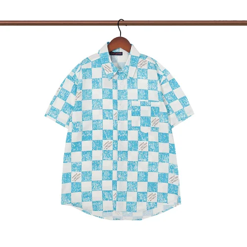 Рубашка Louis Vuitton Short Sleeve Damier "White"