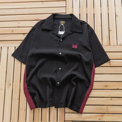 Рубашка Needles With Butterfly "Black" фото № 2