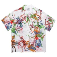 Рубашка Wacko Maria X Neckface Hellish Games "White"