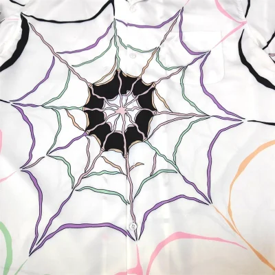 Рубашка Wacko Maria Cobweb "White" фото № 3 Рубашка Wacko Maria Cobweb "White" фото № 3