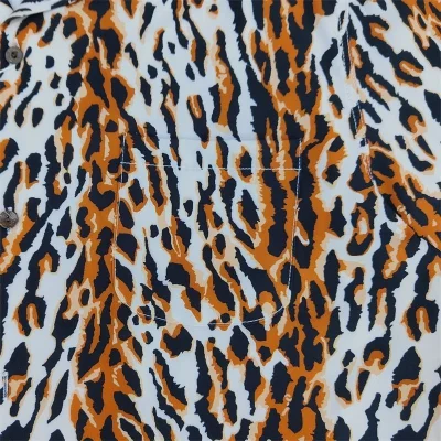 Рубашка Wacko Maria Leopard Print - With Pocket "Brown/White" фото № 6