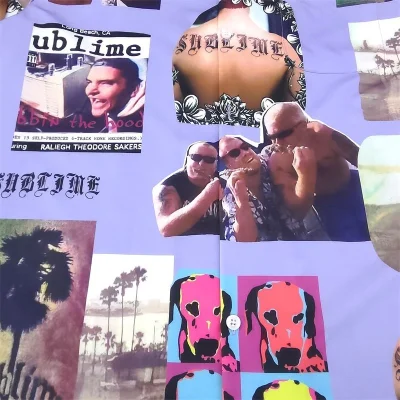 Рубашка Wacko Maria With Clippings "Violet" фото № 4