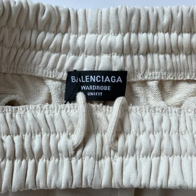 Шорты Balenciaga Wide Sports "White" фото № 8