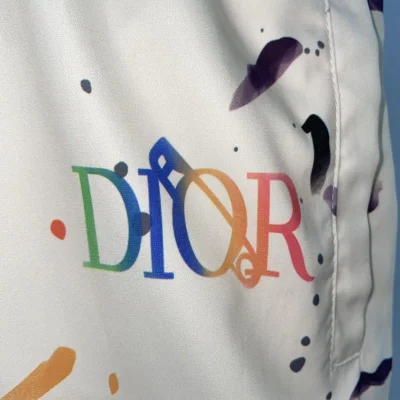 Шорты Christian Dior Colorful Spots And Logo "Beige" фото № 3