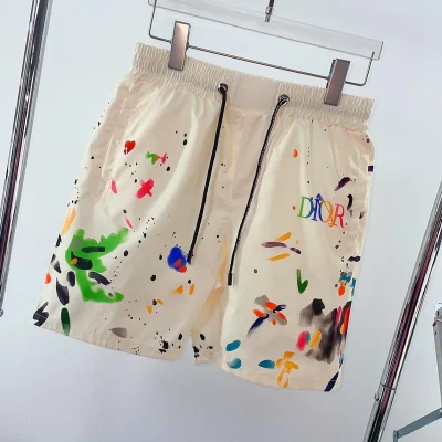 Шорты Christian Dior Colorful Spots And Logo "Beige" фото № 2