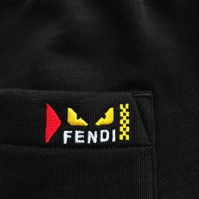 Шорты Fendi Big Logo Brands "Black" фото № 2 Шорты Fendi Big Logo Brands "Black" фото № 2