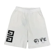 Шорты Givenchy Death Behind The Logo "White"