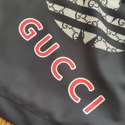 Шорты Gucci X Adidas With Logo String "Black" фото № 4