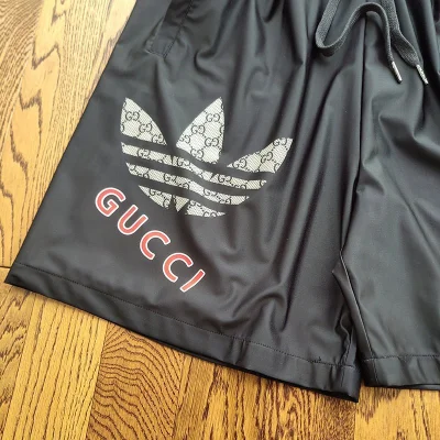 Шорты Gucci X Adidas With Logo String "Black" фото № 6