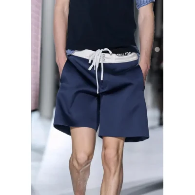 Шорты Miu Miu Two Frontside Pockets "Blue" фото № 2 Шорты Miu Miu Two Frontside Pockets "Blue" фото № 2