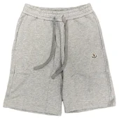 Шорты Moncler With White Emblem "Gray"