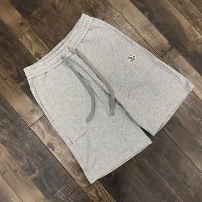 Шорты Moncler With White Emblem "Gray" фото № 3 Шорты Moncler With White Emblem "Gray" фото № 3