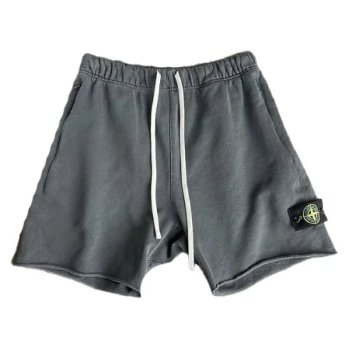 Шорты Stone Island Black Patch - Classic "Gray/White"
